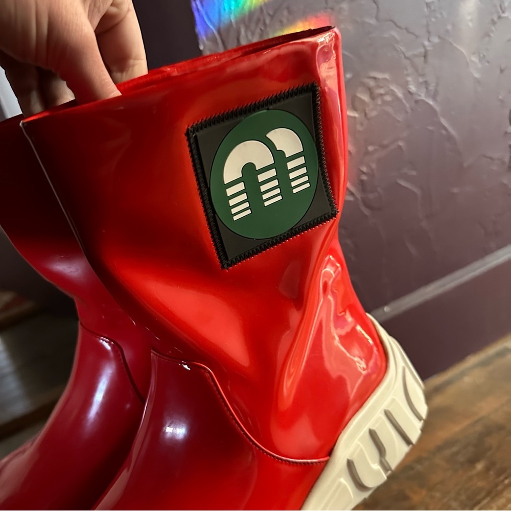 SOLD Miu Miu Vintage Red Rainboots - Picture 7 of 10